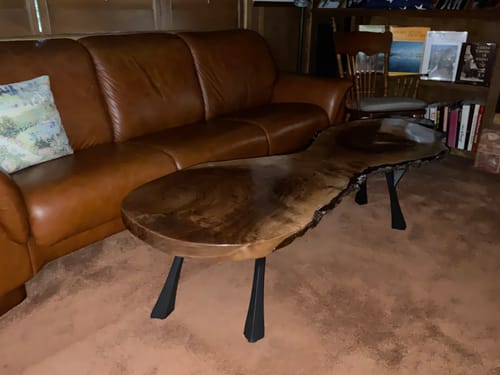 Customer photo review of Bench Legs 115 Yami 16H Industrial Metal Furniture