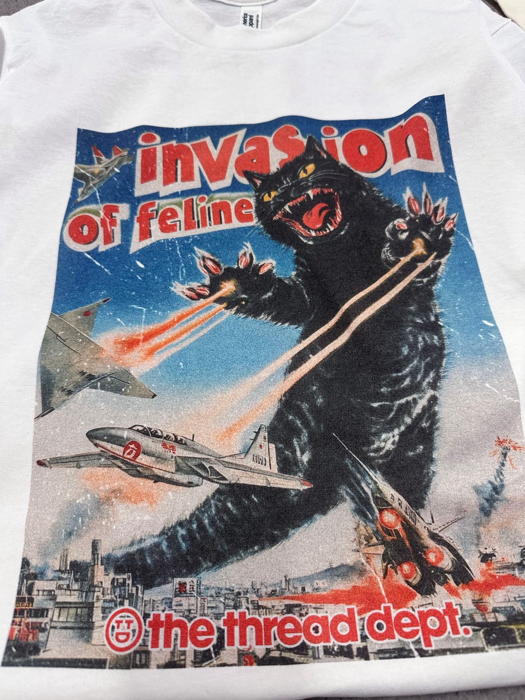 Customer photo review of Invasion Of Feline - Graphic Tee