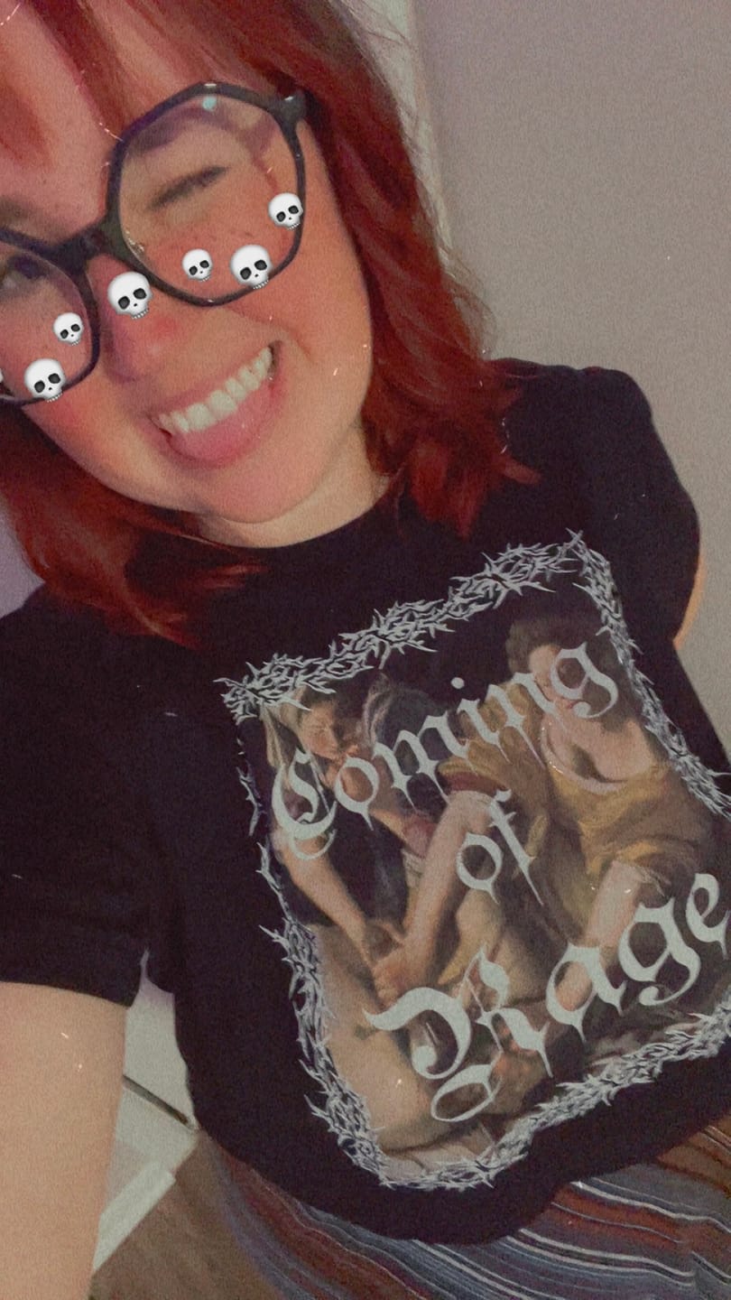 Customer photo review of Coming of Rage Crop Tee
