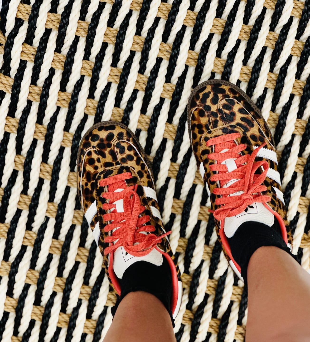 Customer photo review of adidas Samba OG Red Leopard Women's