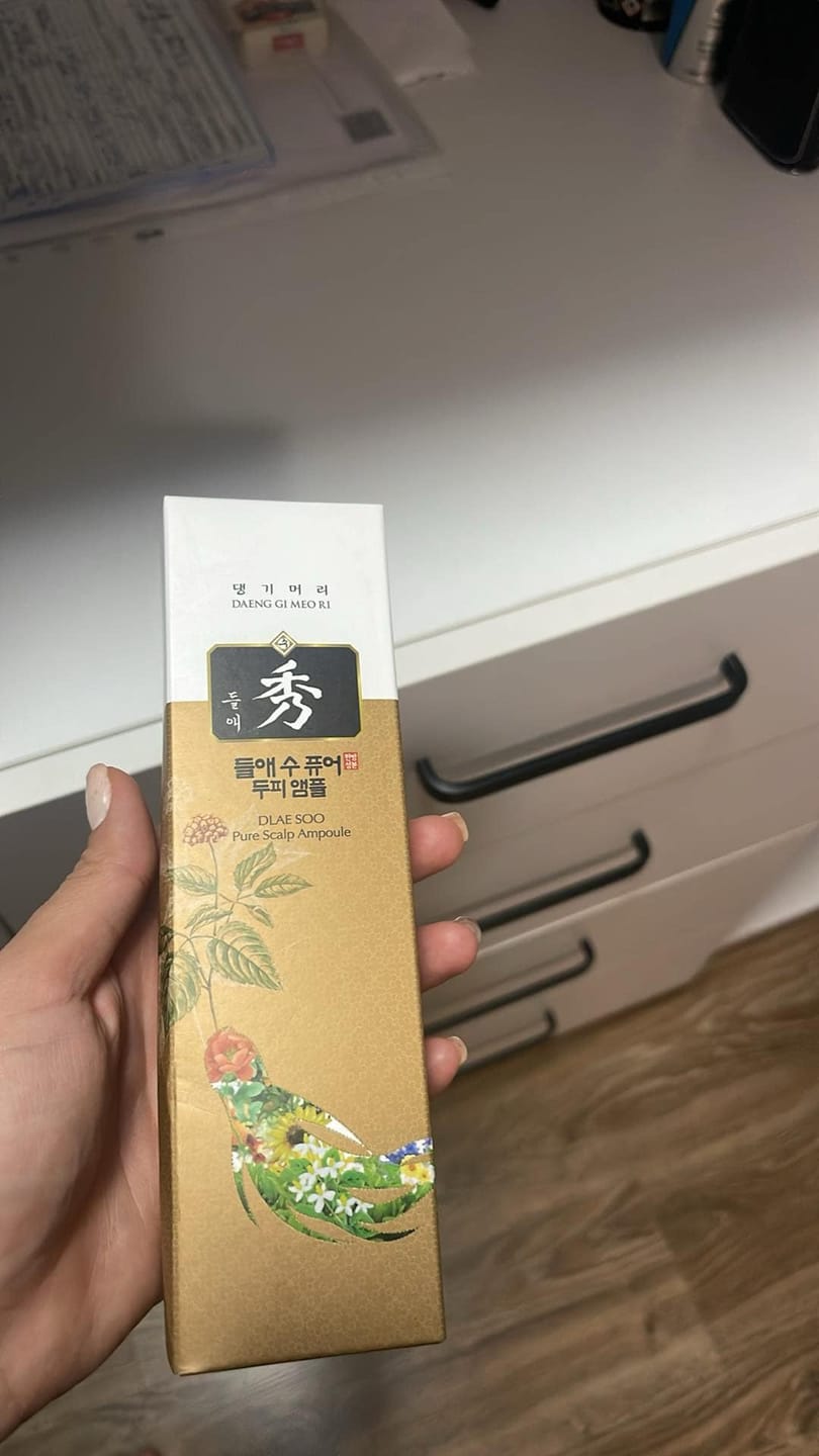 Customer photo review of Пептиден серум за бърз растеж и възстановяване на косата Doori Златен еликсир