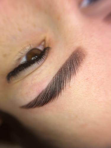 Customer photo review of Cysteamine Brow & Lash Lamination Kit - 1,2 & 3 Steps - 3x10 1ml Sachets