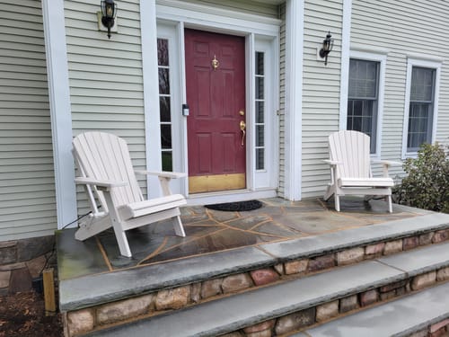 Customer photo review of DURAWEATHER POLY® Folding Adirondack Chair King Size