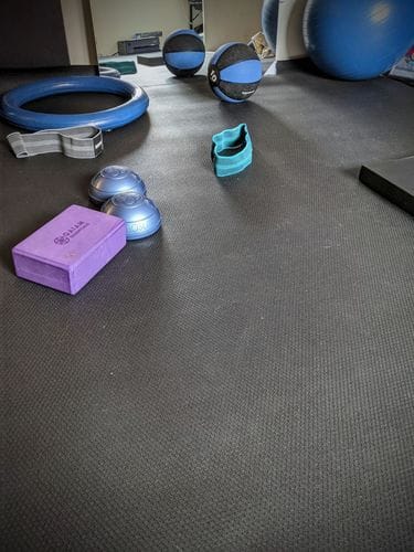 Customer photo review of GXMMAT Extra Large Exercise Mat 6'x10'