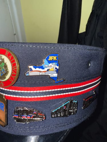 Customer photo review of Airport Enamel Pin | JFK - New York