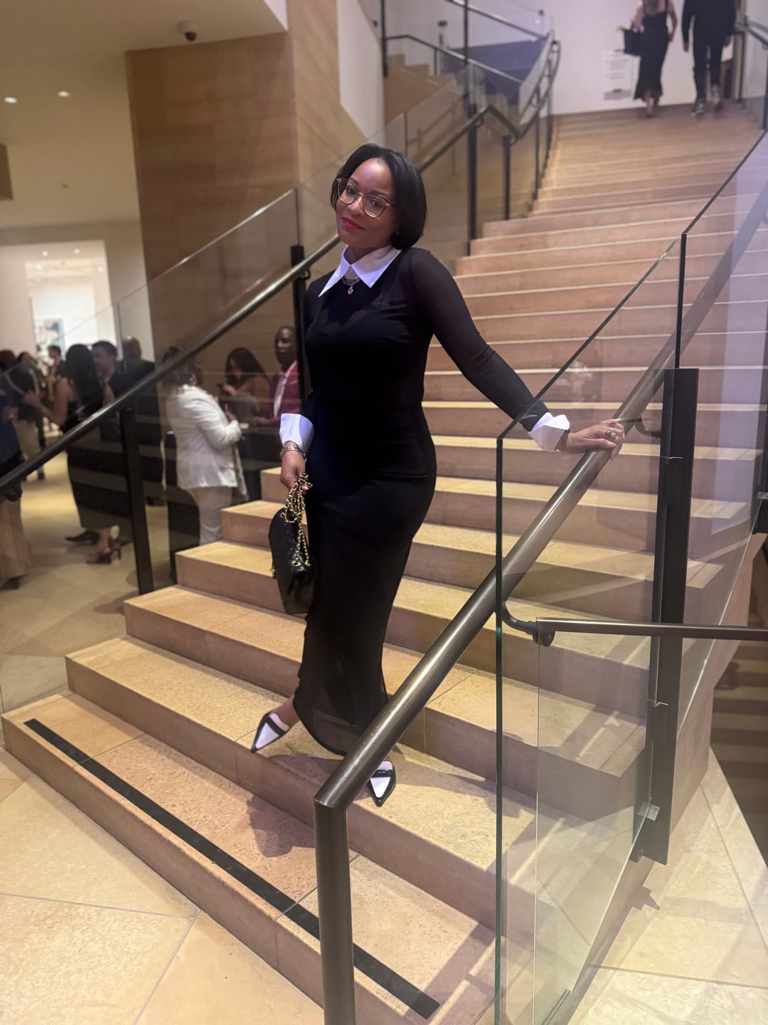 Customer photo review of Manhattan Mesh Dress