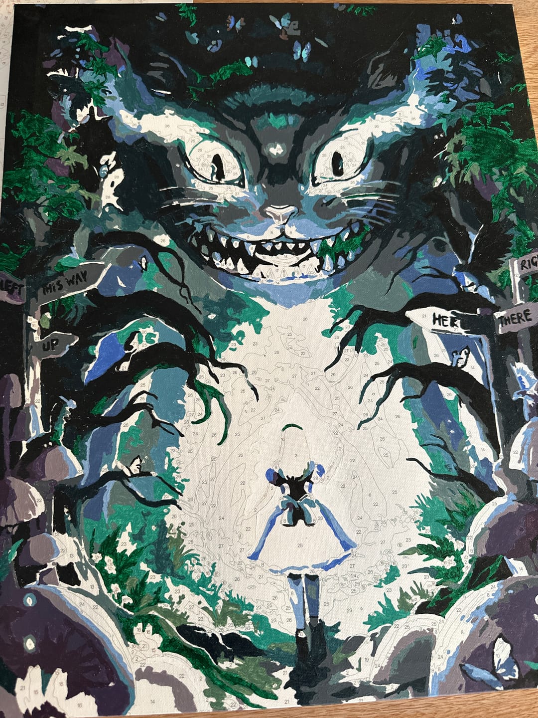 Customer photo review of Malen nach Zahlen - Das Wunderland betreten  - by jojoesart