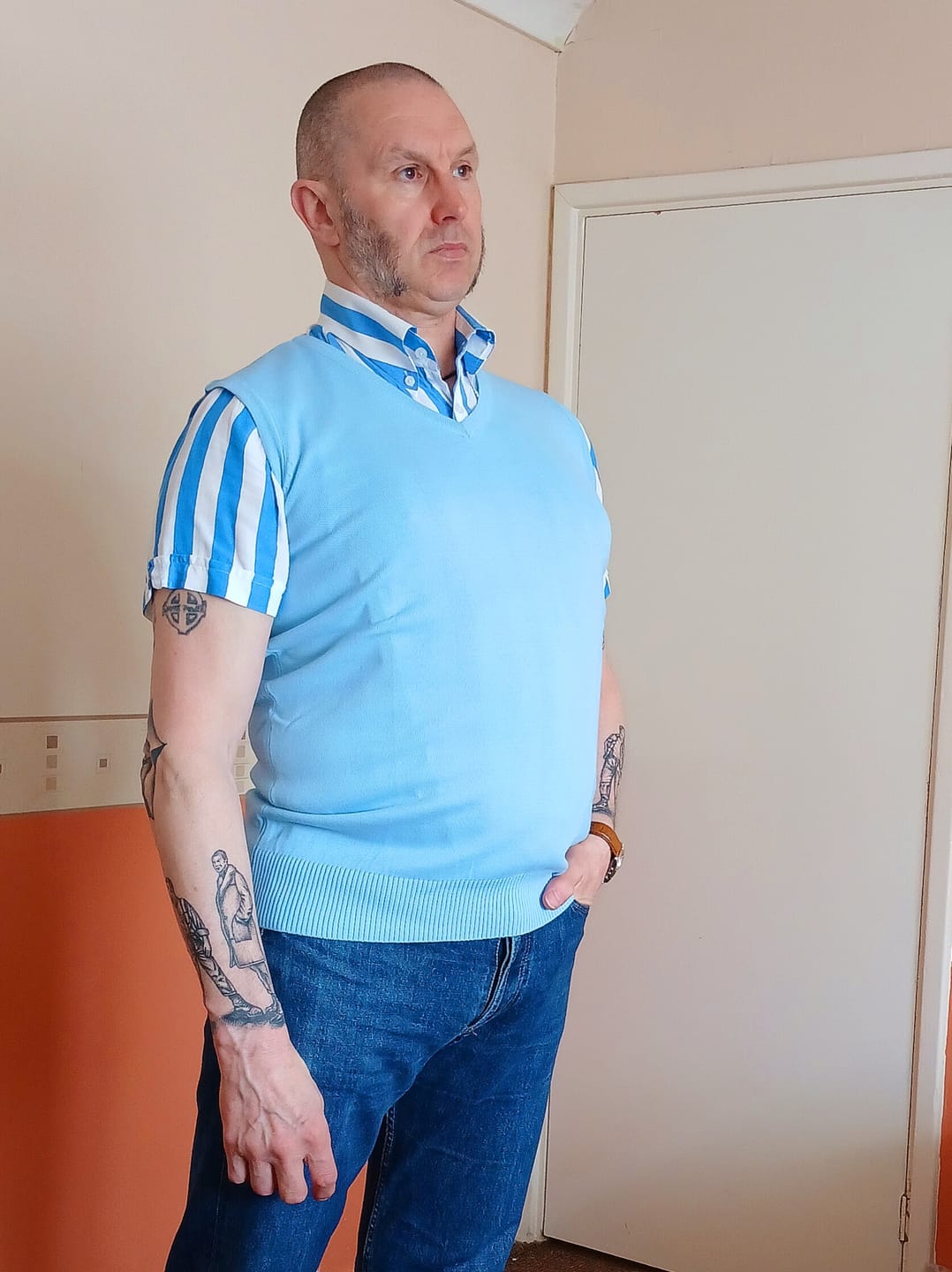 Customer photo review of Tank in Sky Blue