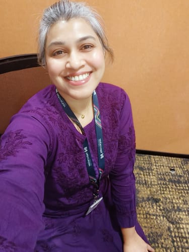 Customer photo review of Aayat Deep Purple Cotton Kurta
