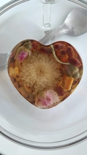 Customer photo review of Tasse à Café Double Fond en Forme de Coeur