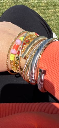 Customer photo review of Aperol Vinyl Bracelet