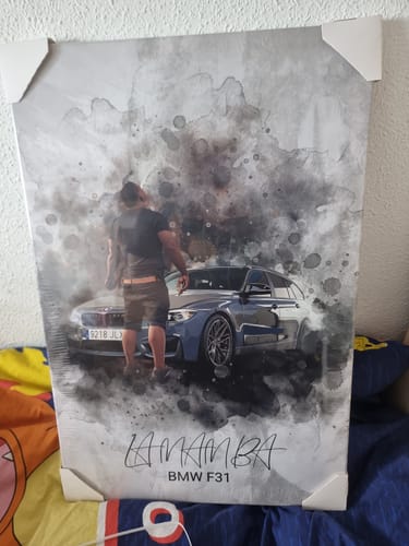 Customer photo review of Tu coche como acuarela | Regalo para amantes de los coches