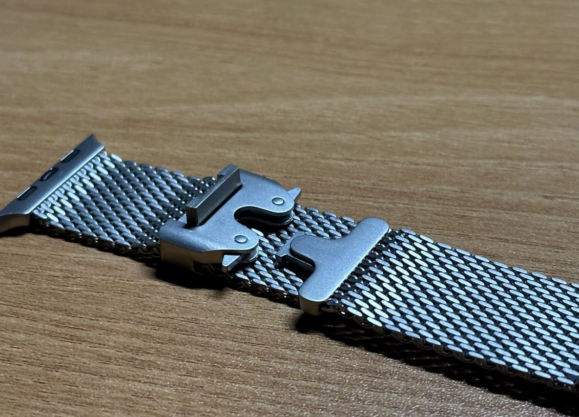 Customer photo review of Ultimate Titanium Milanese Loop Strap for Apple Watch
