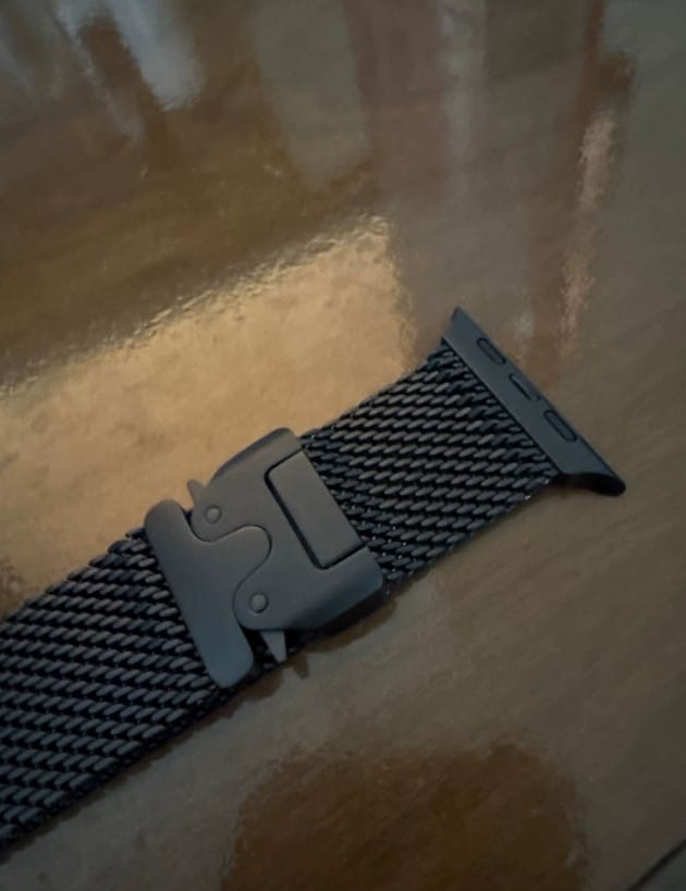 Customer photo review of Ultimate Titanium Milanese Loop Strap for Apple Watch