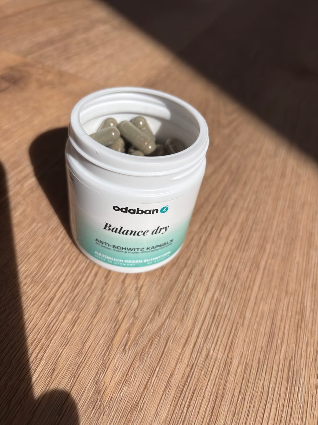 Customer photo review of odaban® Balance dry - Anti-Schwitz Kapseln