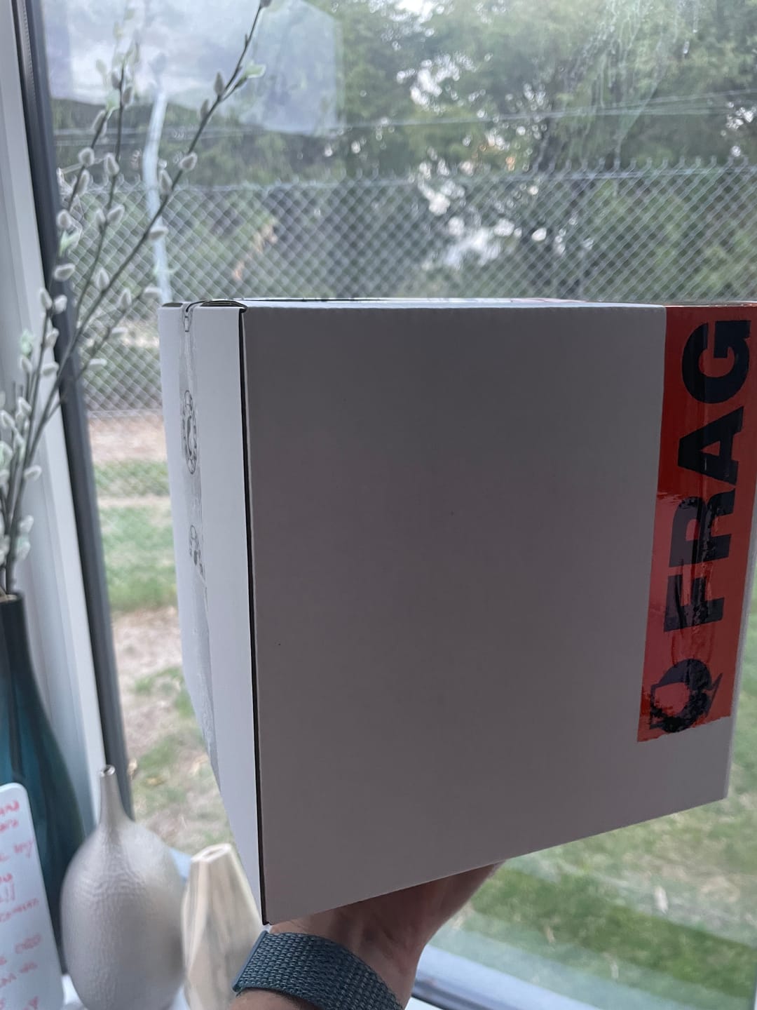 Customer photo review of 200 x 200 x 200mm Regular White Mailing Box B7