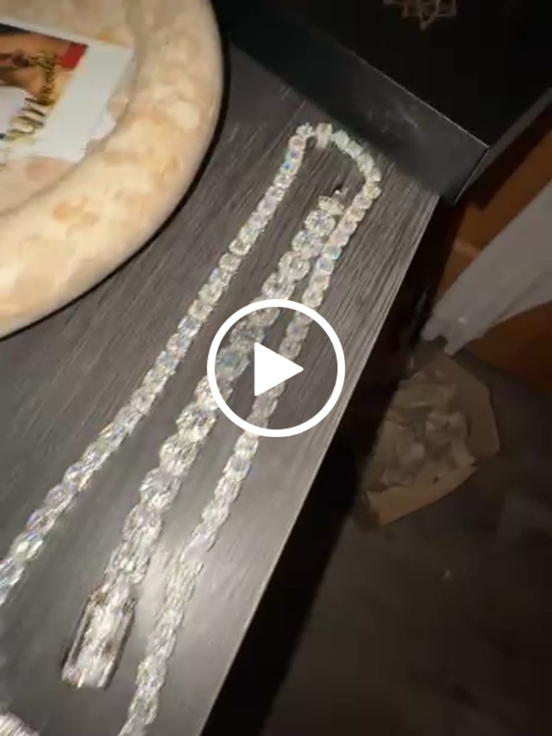 Customer video review of 10mm Clustered Tennis Bracelet - White Gold
