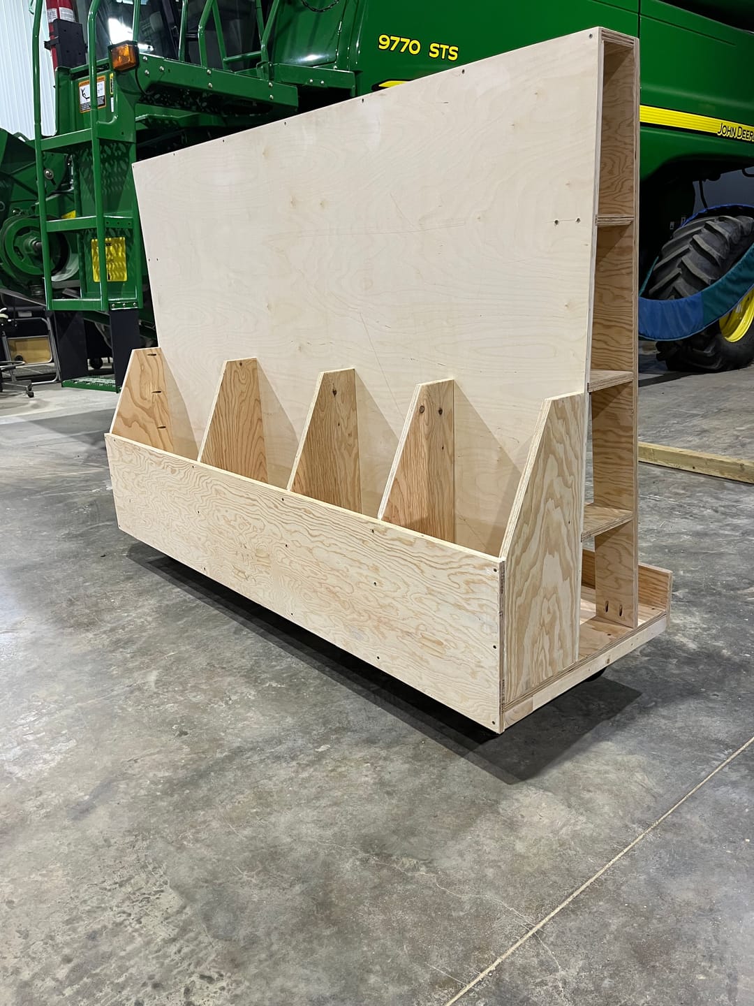 Customer photo review of Compact Wood Storage Cart Plans - Digital Download