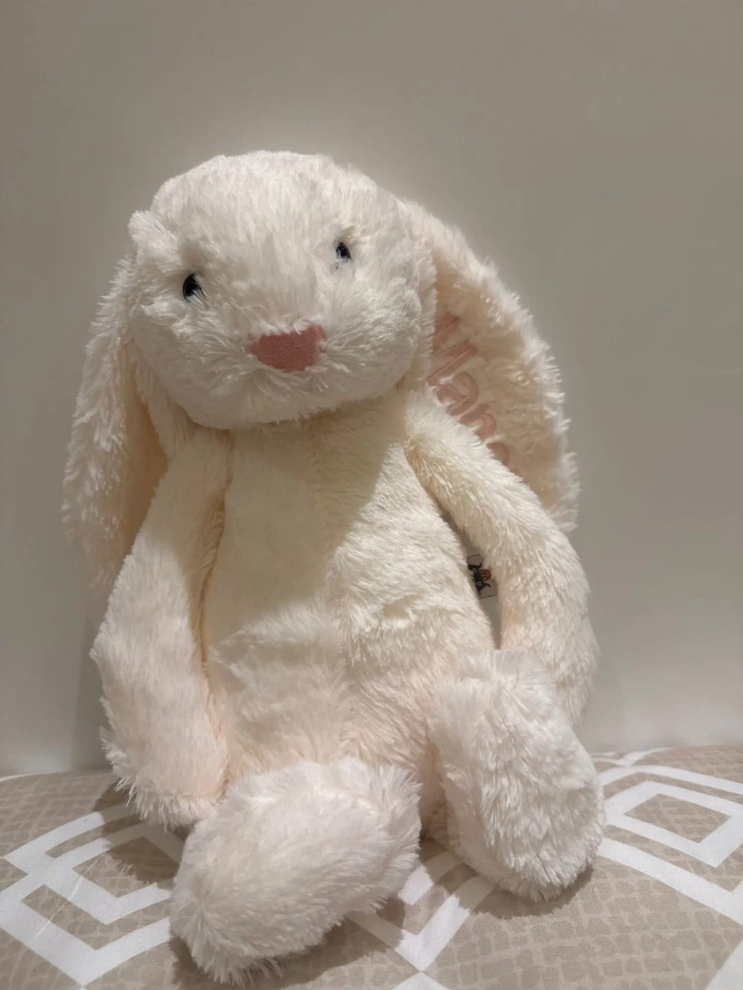 Customer photo review of Lapin en Peluche Brodé avec Prénom