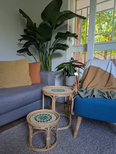 Customer photo review of Oasis Rattan Table Set