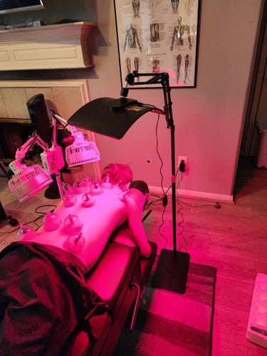 Customer photo review of Red Light Therapy Device