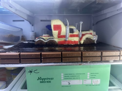 Customer photo review of A5 Rectangle Custom Edible Icing Image