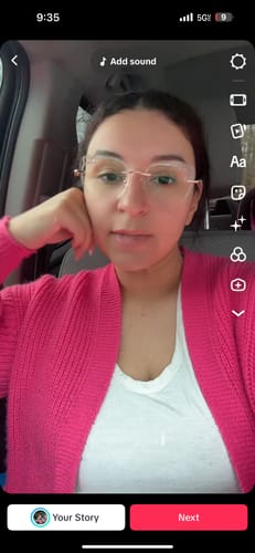 Customer photo review of Kitty Eyeglasses