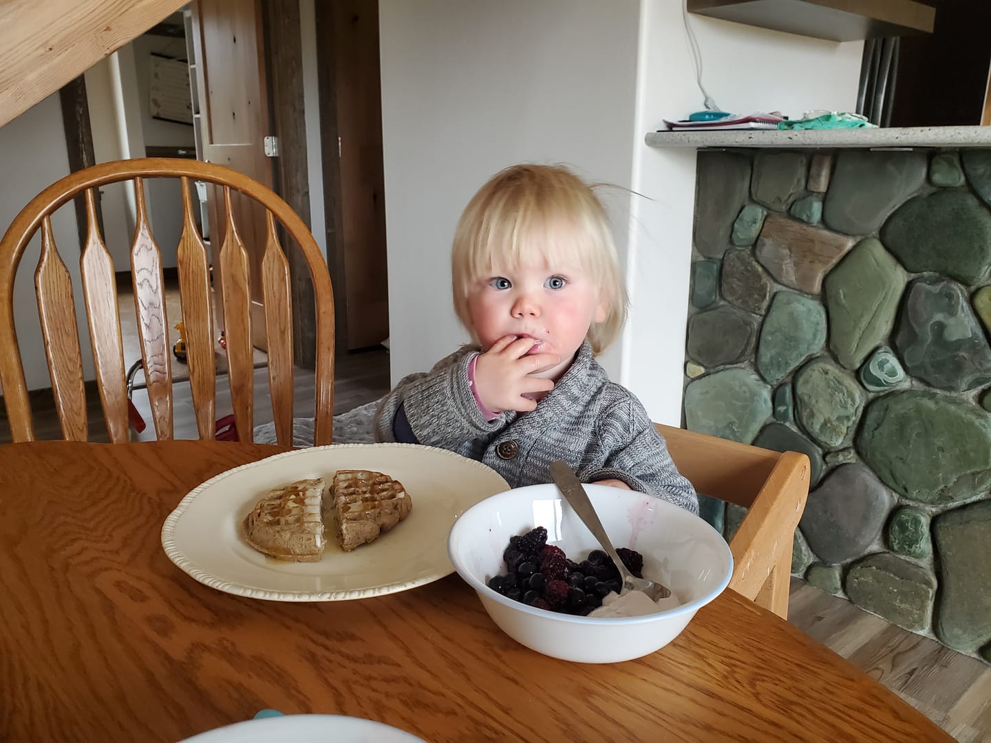 Customer photo review of Protein Waffles At Home (5x 8-packs)