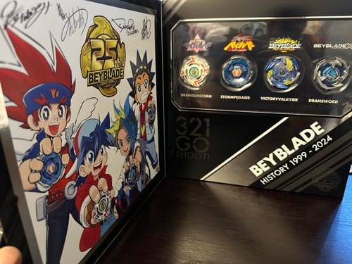 Customer photo review of [Pre-Order April] Takara Tomy Beyblade X BX-00 25th Anniversary Gift Set
