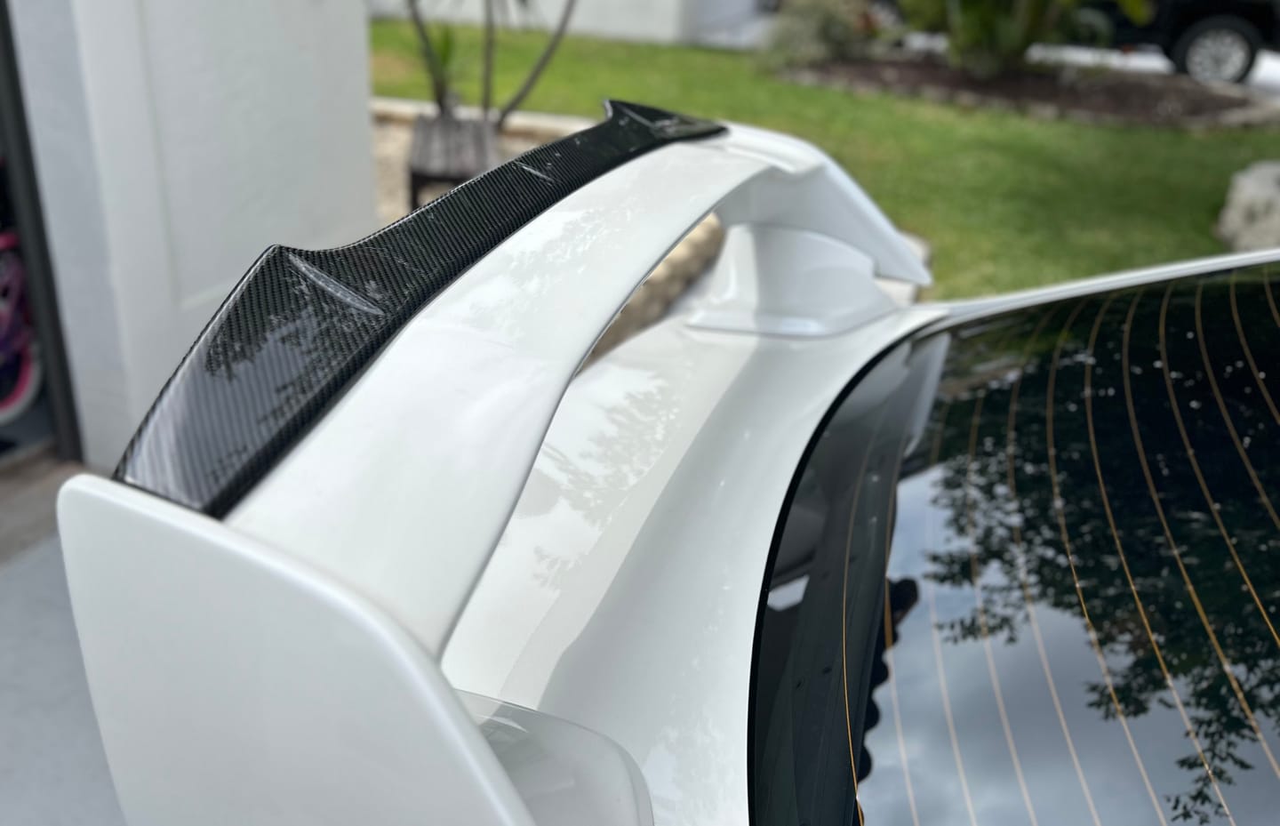 Customer photo review of 2015-21 Subaru STi Carbon Fiber Spoiler Gurney