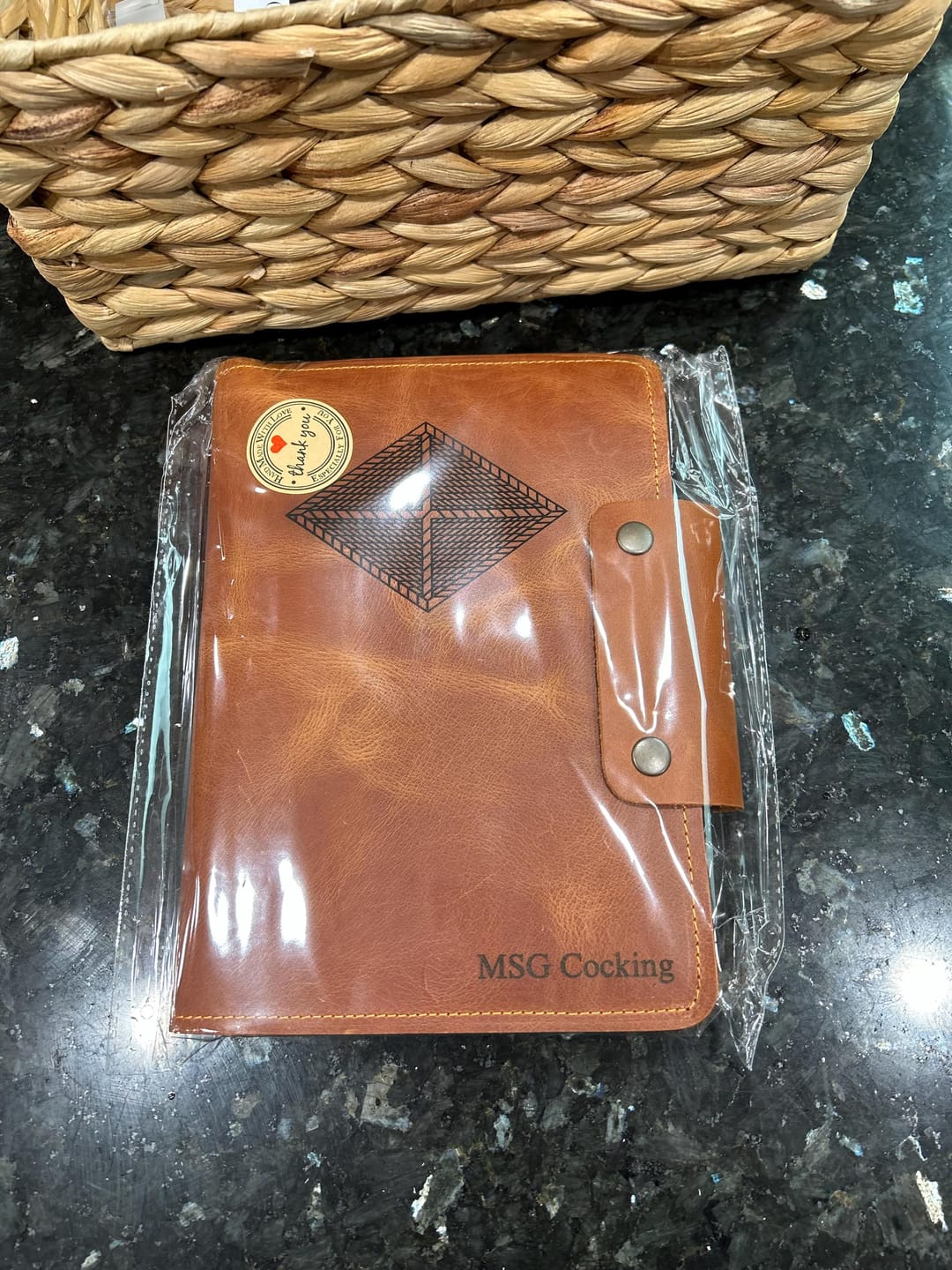 Customer photo review of 2025 Leather Planner, Personalized Refillable Leather Journal A5 Size + Free Pen