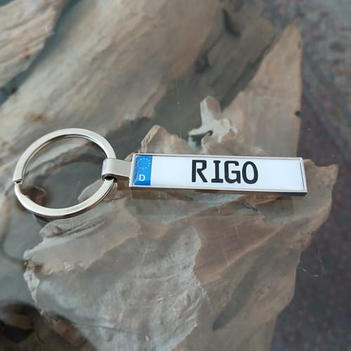 Customer photo review of Kennzeichen Schlüsselanhänger Mini Nummernschild Metall