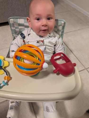 Customer photo review of Parker portable booster chair V2