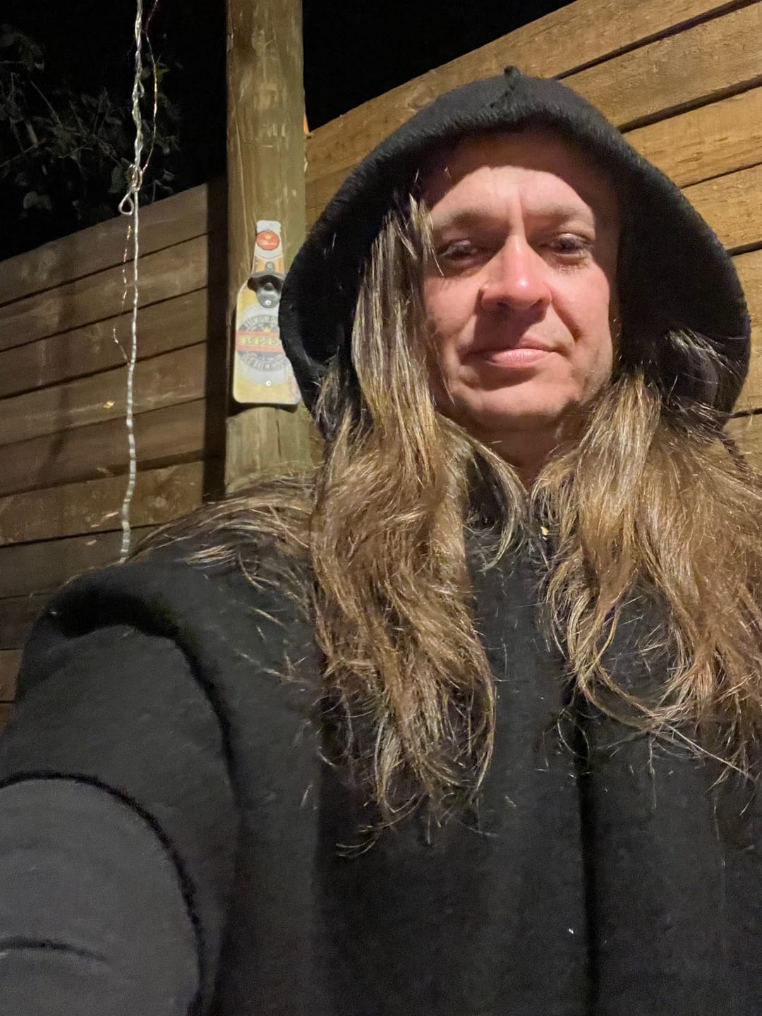 Customer photo review of PONCHO CLÁSICO NEGRO