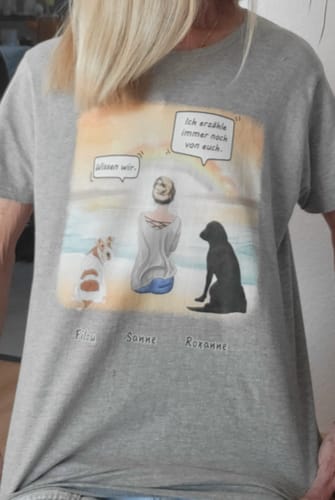 Susanne S. review of Ich vermisse dich - Individuelles T-Shirt image 1 out of 1