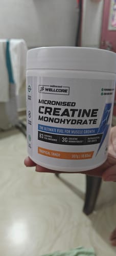 Customer photo review of Wellcore - Pure Micronised Creatine Monohydrate (307g, 83Servings) Tropical Tango