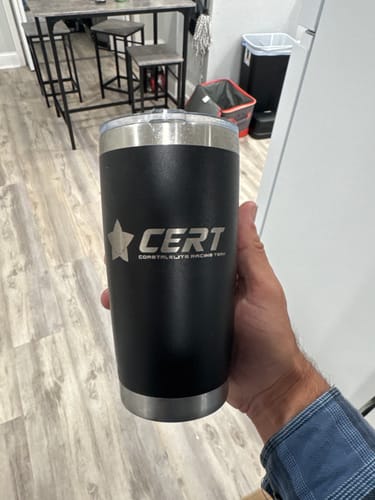 Customer photo review of (6 Pieces) Custom Laser Engraved - 20oz Tumblers