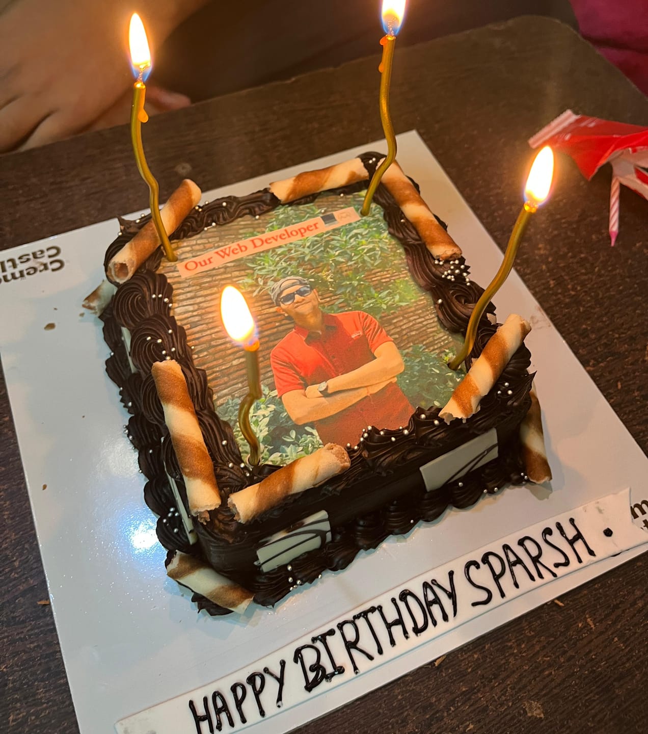 Customer photo review of Customized Photo Cake