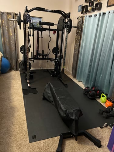 Customer photo review of Power Rack PLATE All-Inclusive Home Gym