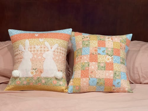 Customer photo review of Spring Bunnies in Love Kit - Pink Flower Backing