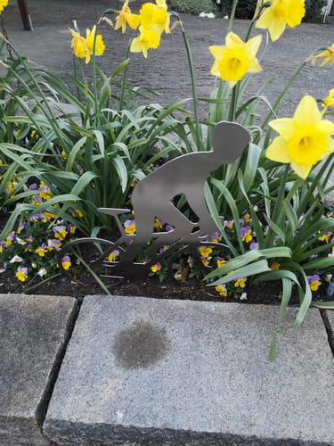 Customer photo review of Gartenstecker Radfahrer