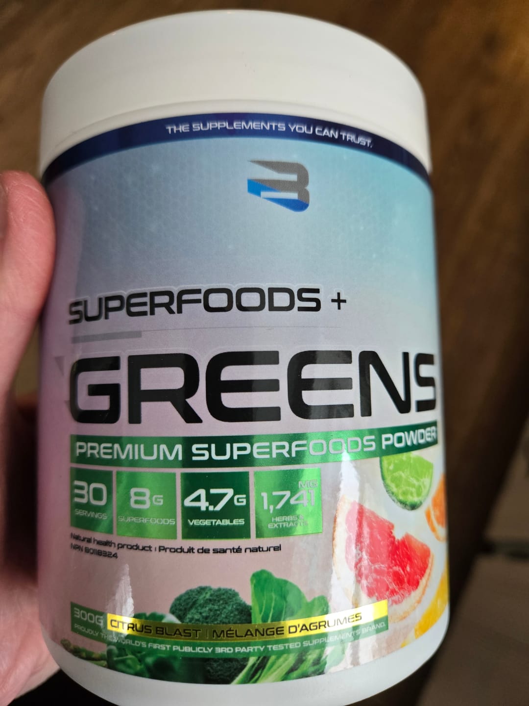 Customer photo review of Believe Supplements - Superfoods + Greens - 300g