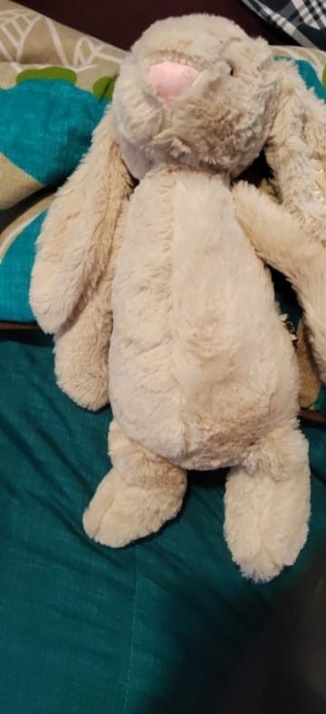 Customer photo review of Lapin en Peluche Brodé avec Prénom