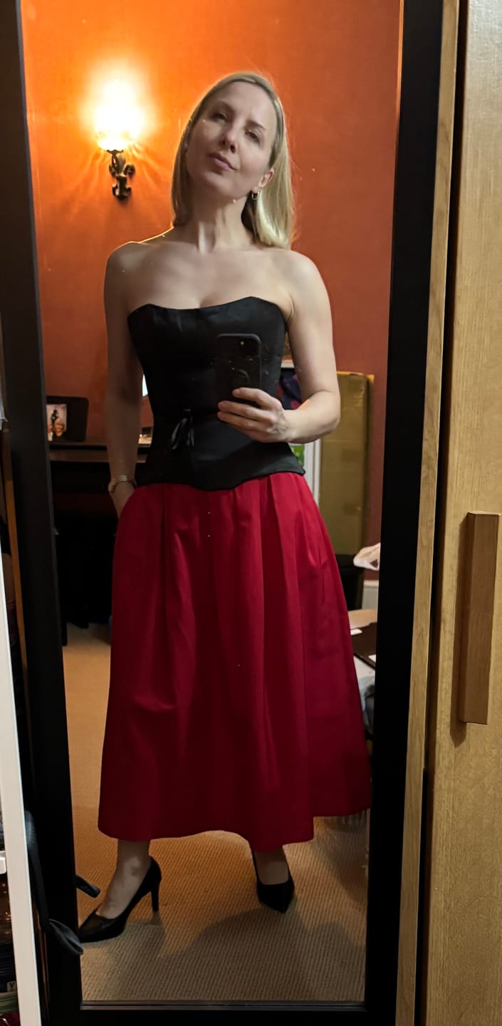 Customer photo review of Satin corset