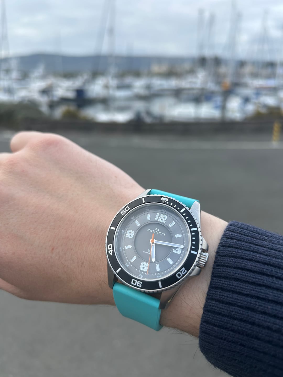 Customer photo review of Kennett Solaxplorer Solar Powered Waterproof Watch