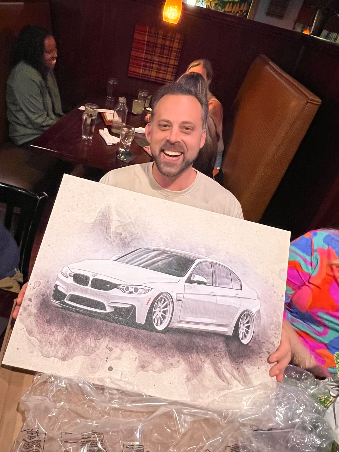 Customer photo review of Personalized Car photo Painting