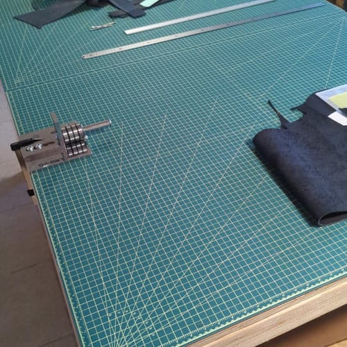 Customer photo review of Large Double-Sided Self Healing PVC Cutting Mat
