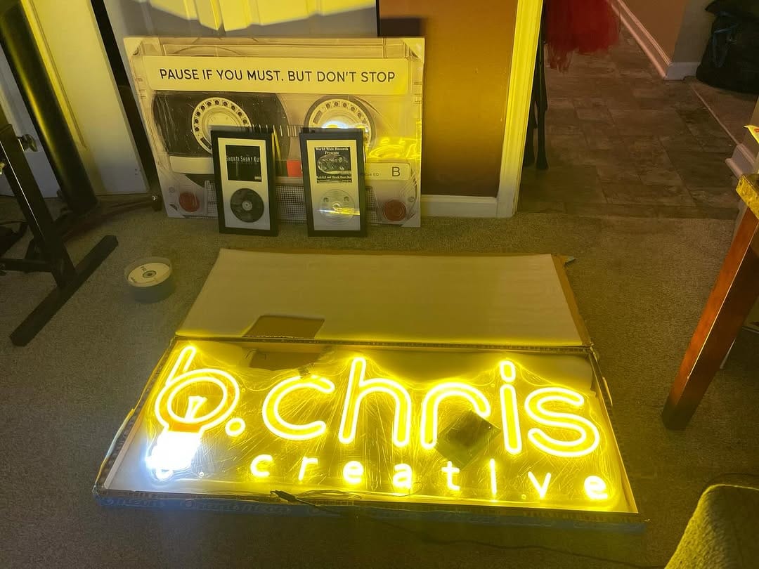 Customer photo review of Custom Neon Signs