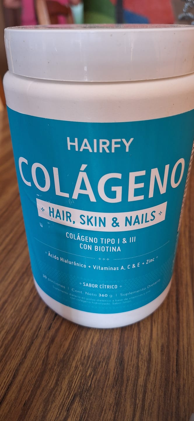Customer photo review of Colágeno Hair, Skin & Nails