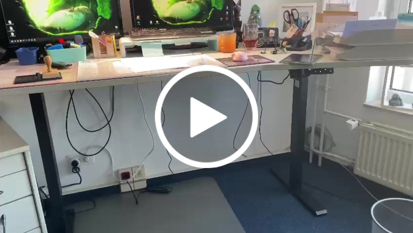 Customer video review of Maidesite T1 Pro - Elektrisch Höhenverstellbarer Gestell